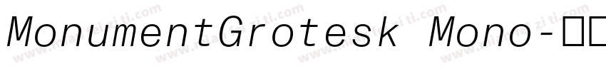 MonumentGrotesk Mono字体转换
